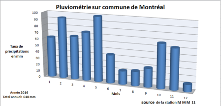 Pluviométrie 2016